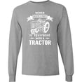 thumbnail image 3 of Inktastic Tractor Woman Long Sleeve T-Shirt, 3 of 5