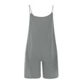 thumbnail image 4 of Baikeli Jumpsuits for Women Casual,Women Plus Size Baggy Loose Jumpsuits Sleeveless Shorts Overall Overalls for Women, 4 of 5