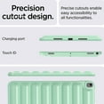 thumbnail image 4 of ELEHOLD Shockproof Case for iPad Air 11-inch M3 (2025) / M2 (2024), Soft Anti-Drop Cover Down Jacket Desigh Camera Protection Precise Cutouts Case Cover, Green, 4 of 7