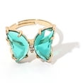 thumbnail image 1 of Bague Papillon Mode Simple en Acrylique pour Femmes, 1 of 10