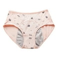 thumbnail image 2 of Teenagers Menstrual Panties Mid Waist Period Underwear for Girls, Leak Proof Full Hip Coverage Cotton Panties, Protective Sanitary Briefs for Heavy Flow, Breathable Seamless Student Knickers, 2 of 5