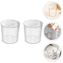 MERRYHAPY Clear Plastic Large Trash Can, Home Waste Bin, Stylish and Convenient Garbage Container