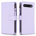 thumbnail image 2 of Compatible with Google Pixel 7 Premium PU Leather Wallet Case with 9 Card Slots Zipper Pocket and Hand Strap, 2 of 5
