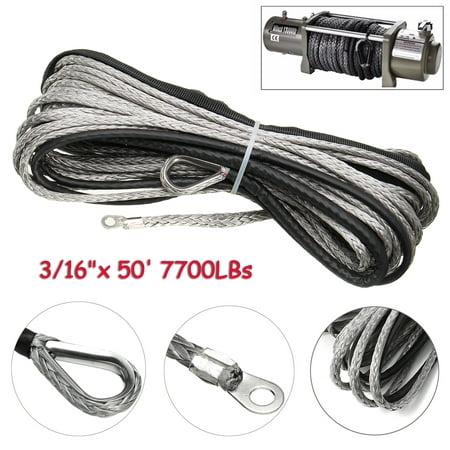 7700/5800 LBS Nylon rope Outdoor Camping Accessories Synthetic Winch Line Cable Pulling Rope with Sheath ATV UTV Vehicle Suppliers Auto Spare