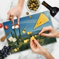 thumbnail image 4 of Saguaro Cutting Board, Big Cactus on the Valley over Bartlett Lake in Desert Shallow Root Nature Image, Decorative Tempered Glass Cutting and Serving Board, Large Size, Blue Green, by Ambesonne, 4 of 5