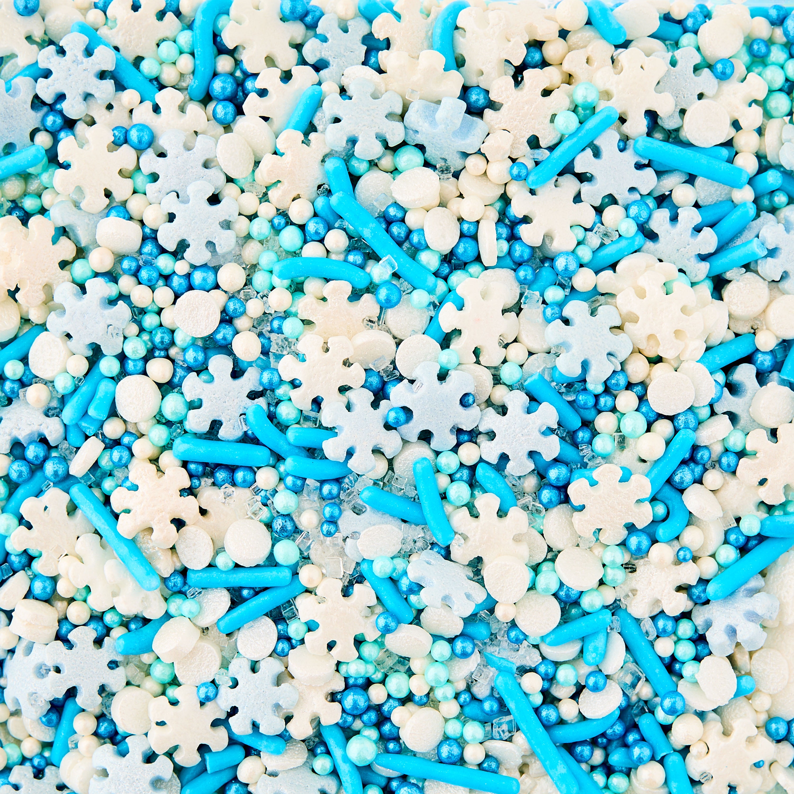 Great Value Blue and White Snowflake Dessert Sprinkles, 2.82 oz