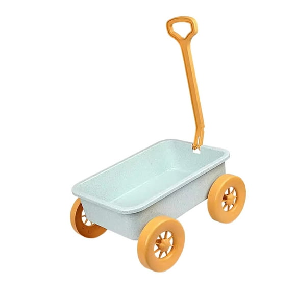 Runquan Kid Wagon Toy Outdoor Indoor Toy Children Wagon Cart for Yard Summer Outdoor Blue