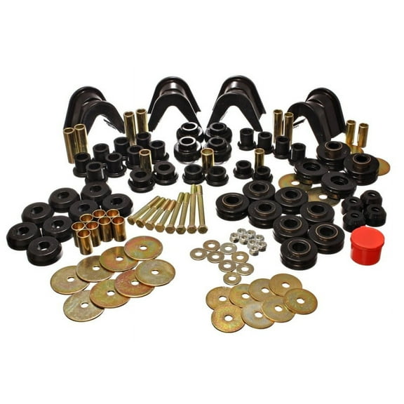 Energy Suspension 66-77 Ford Bronco 4WD (w/ 4 Deg C-Bushings) Black Hyper-Flex Master Bushing Set Fits select: 1968,1971-1972 FORD BRONCO U100