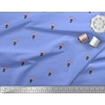 thumbnail image 3 of Soimoi Blue polyester Crepe Fabric Arrow & Skull Print Sewing Fabric Yard 42 Inch Wide, 3 of 5
