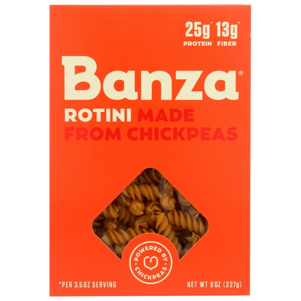 Banza Rotini Made from Chickpeas Pasta, 8 oz