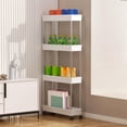 thumbnail image 1 of shyuyusa Reinforced Four Tier Heavy Duty Household Storage Rack, High Load Bearing Frame Structure, Anti Slip Base Design, Multifunctional Organizer for Kitchen Pantry and Daily Supplies, 1 of 1