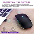 thumbnail image 5 of Wireless Mouse with BT and 2.4G, for Computers and Laptops, 3 Adjustable DPI Levels, Mute Operation, Long Battery Life with Colorful Backlight, 5 of 7