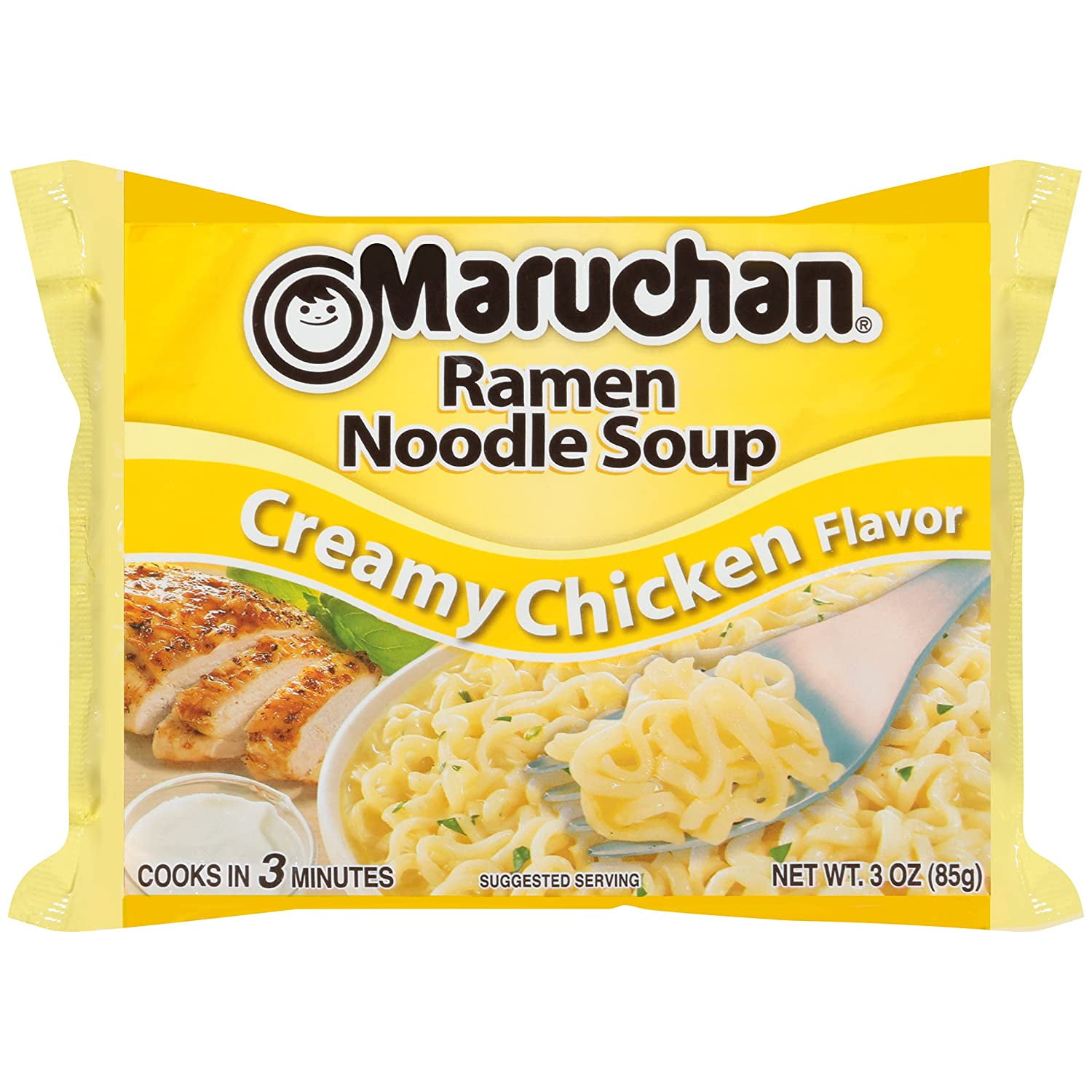 Maruchan, Ramen Creamy Chicken, Roast Beef, Chili, and Beef Noodles Variety Pack Soup, 3 Oz, 24 Ct
