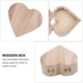 thumbnail image 2 of 4Pcs Solid Wood Jewelry Boxes Heart Shape Gift Storage Boxes for Valentine's Day, 2 of 7