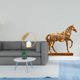 thumbnail image 2 of Estatua de bola de cristal,Estatuas de bolas de cristal para decoración del hogar,escritorio,interior,Escultura de bola de cristal,figura decorativa de hierro,Estatuas de caballos,Estatuas de, 2 of 8