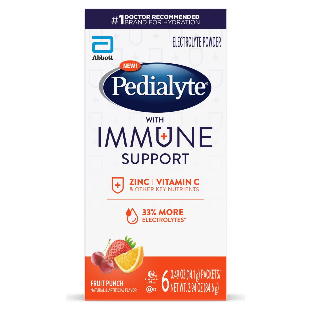 Pedialyte Immune Support Electrolyte Powder, with 33 More Electrolytes
