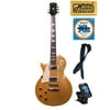 Oscar Schmidt LEFT HAND LP Style Electric Guitar, Solid Body, Gold, OE20GLH KIT