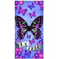 thumbnail image 1 of Butterfly Fly Free Cotton Beach Towel, 1 of 2