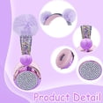 thumbnail image 6 of Kids Headphones,Charlxee Pom Wired Headsets with Gifts Packing include Sticker&Bracelet for Girls,Built-in Mic&On/Over Ear HD Stereo for Online Study/School/Tablet with Nylon Cable-Hot Purple, 6 of 6