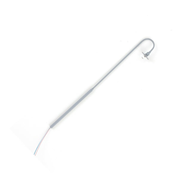 1:50 Scale Bend Head Street Lamps 3V/12V Model Making Layout LED Soft Post Lamp Moss Light Lamppost for Miniature Lighting Gray/White light