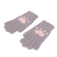 thumbnail image 2 of Guantes de invierno, lindo patrón de pata de gato, guantes de invierno tejidos, guantes gruesos hechos para durar, 2 of 9