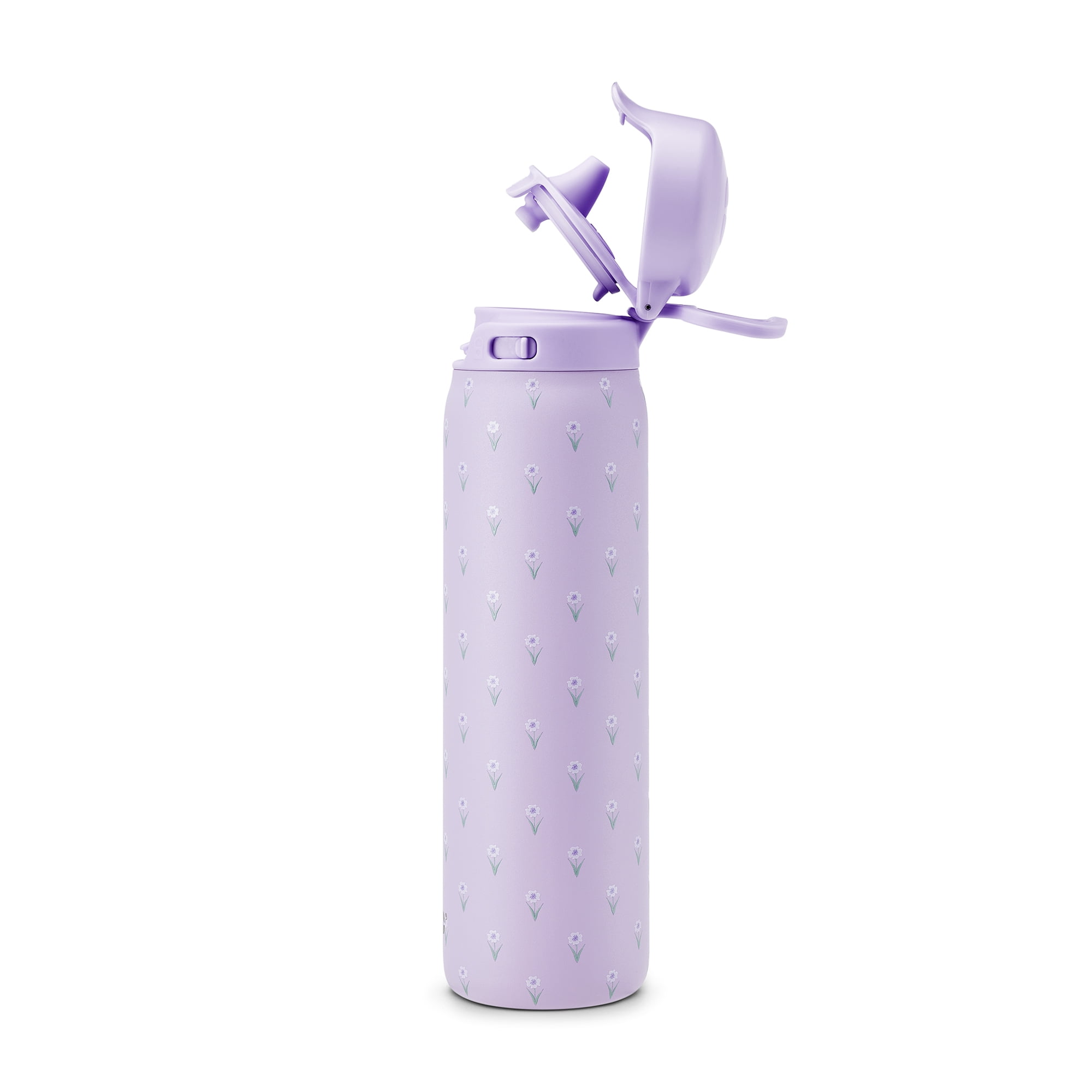 Ello Flip & Fill 22oz Stainless Steel Water Bottle for Fitness and hydration