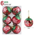 thumbnail image 3 of 30/6 piezas de bolas navideñas galvanizadas, adornos colgantes para árbol de Navidad, adornos de bolas navideñas para fiestas de Año Nuevo, decoración del hogar, 3 of 5