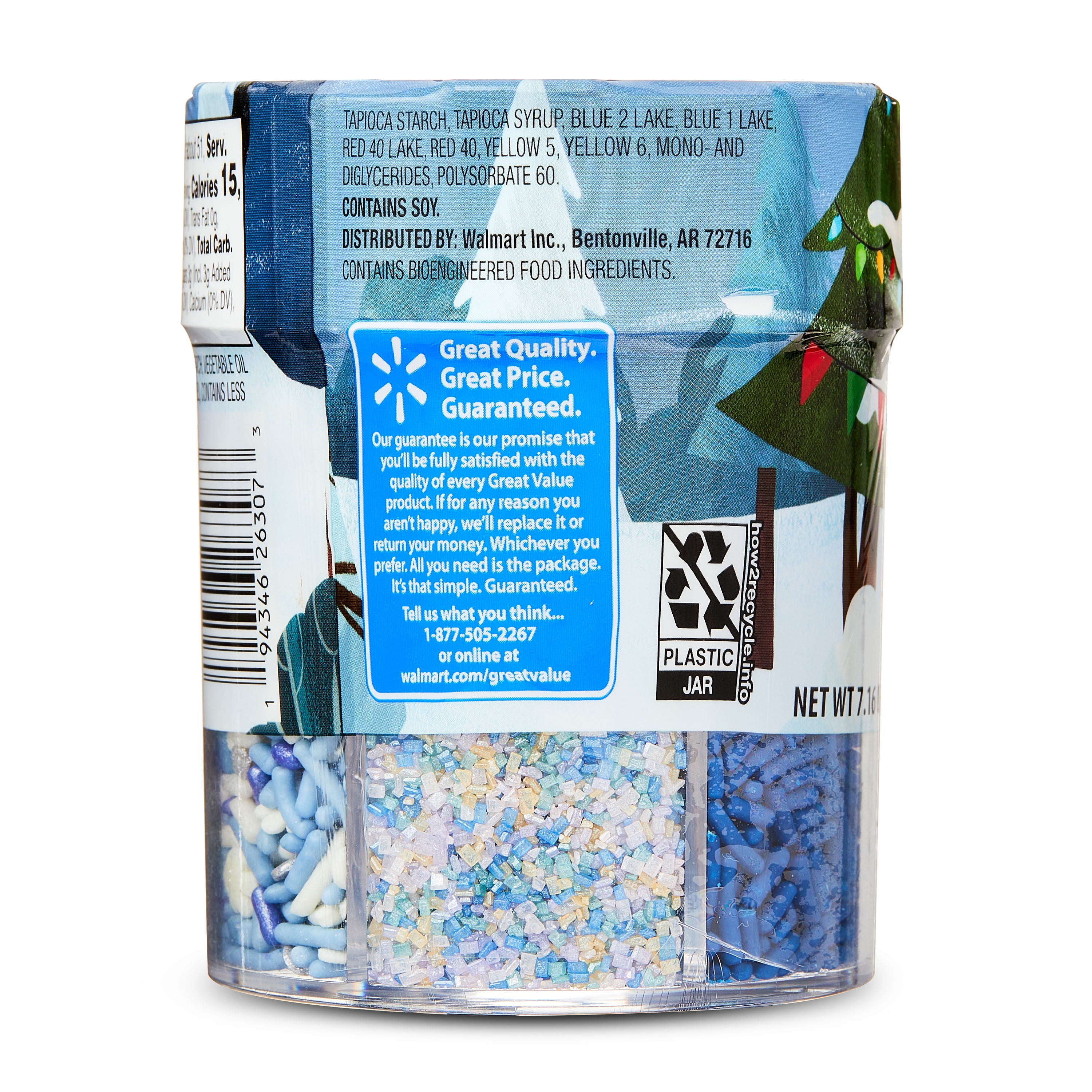 Great Value 6-Cell Winter Sprinkle Assortment, 7.16 oz