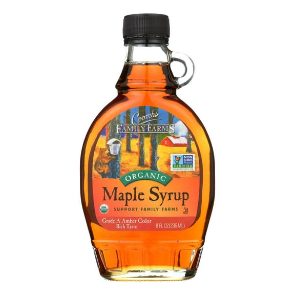 Coombs Family Farms Organic Grade A Amber Maple Syrup 8 oz (Pack Of 12)