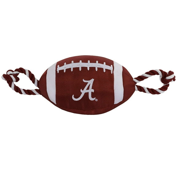 Pets First Collegiate Alabama Nylon Football-Licensed
