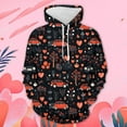 thumbnail image 3 of XIAONU Men's Valentine's Day Graphic Pullover Hoodie Casual Trendy 3D Digital Print Sweatshirt, 3 of 3