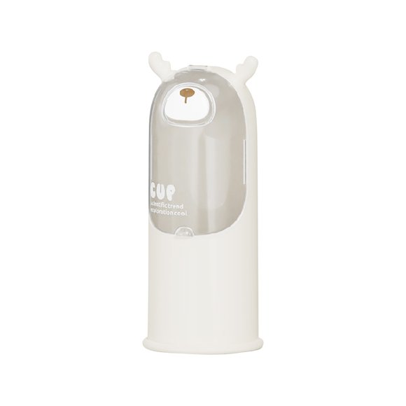 Dispensador de vasos desechables con forma de ciervo, soporte de pared para vasos de dispensador de agua, estante de almacenamiento de vasos transparente de polipropileno para cocina, oficina y baño.