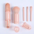 thumbnail image 1 of Juego de brochas de maquillaje pequeñas, color rosa, 4 en 1, portátil, cepillo de labios, brocha para resaltar, brocha para sombra de ojos, brocha para base, brocha para polvos retráctil,, 1 of 5