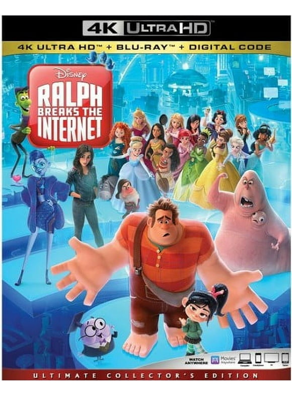 Ralph Breaks The Internet (4K Ultra HD + Blu-ray + Digital Copy), Walt Disney Video, Kids & Family