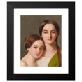 thumbnail image 2 of Carl von Saar 15x18 Black Modern Framed Museum Art Print Titled - Portrait Alexandrine Pazzani and Caroline Von Saar, 2 of 5