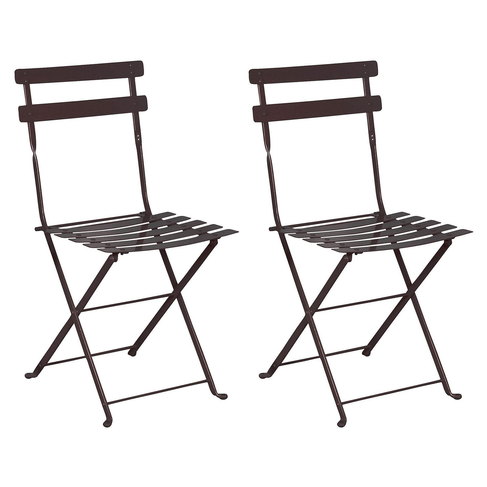 Furniture Designhouse French Veranda European Cafe Folding Side Chair Set Of 2