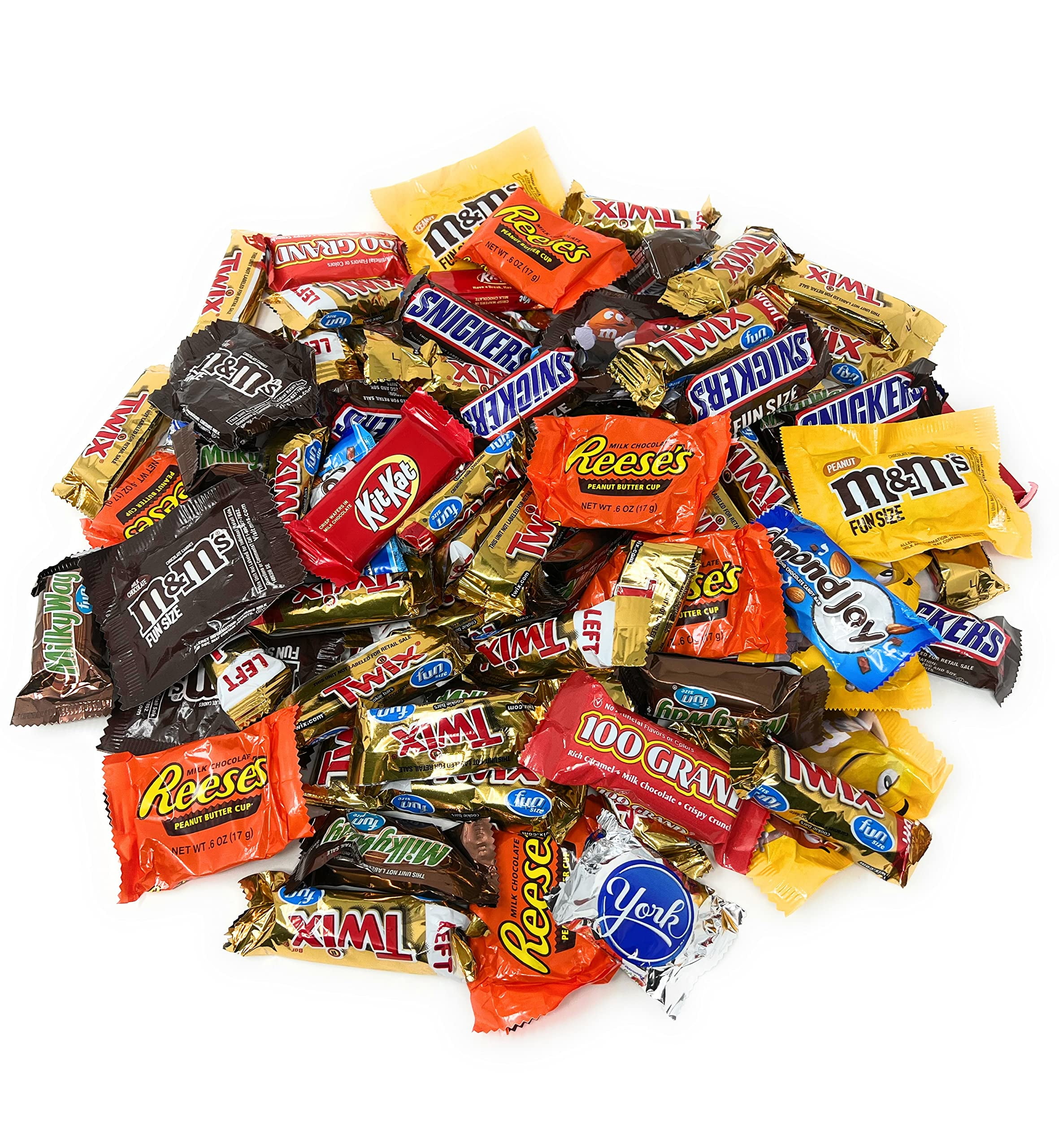  M&M's Milk Chocolate Candies Fun Size Bags - 3 lb. : Grocery &  Gourmet Food
