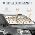 thumbnail image 2 of Lsque Western Desert Cowboys3 2 PCS Windshield Sun Shade | CarFoldable Window Covers | Car Accessories Reflect UV for Universal Cars SUV Truck | Medium, 2 of 7