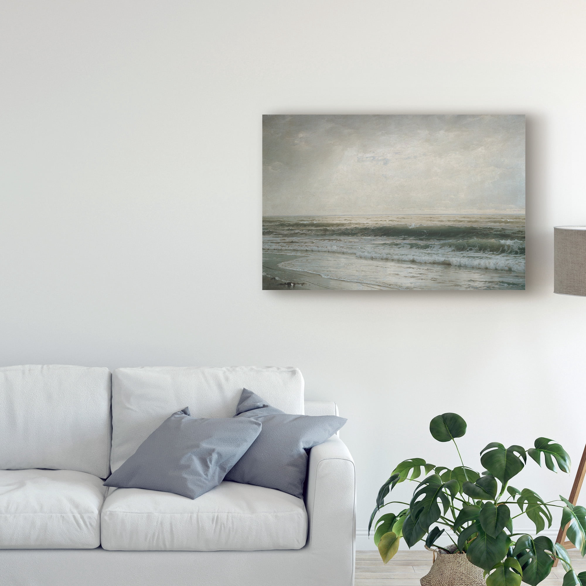 Trademark Fine Art 'New Jersey Beach' Canvas Art by William Trost Richards