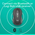 thumbnail image 6 of Logitech Signature Plus M750 Wireless Mouse - For Small To Medium Sized Hands, SmartWheel Scrolling, Bluetooth Connectivity, Multi Device, 24-Month Battery, Silent Clicks, Graphite, 6 of 10