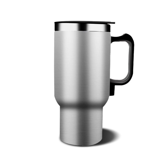 Kenally Taza de calentamiento rápido para coche de 500ml, taza de leche para bebida de café calentada para vehículo, hervidor de agua de Kits de molduras para tableros de automóviles