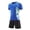 Blue@GC@, variant on CONZONE Mens 2 Peice Soccer Outfits Graphic Short Sleeve Workout Tshirt Shorts Sets Breathable Quick Dry Football Training Uniform