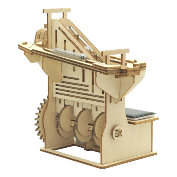 Flip Toys Solar Powered Wooden Marble Run – Rotorz, STEM Toy Kit for ages 8 & Above