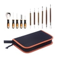 thumbnail image 1 of 11PCS Halloween Pumpkin Carving Kit with Carry Bag Professional Stainless Steel Tools Professional Pumpkin Cutting, 1 of 8