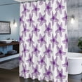 thumbnail image 3 of Sea Stars Shower Curtains for Bathroom, Summer Watercolor Purple Sea Stars Washable Fabric Shower Curtain with Hooks Waterproof Bathroom Decor Sets, 48 x 72 Inches, 3 of 9