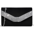 thumbnail image 1 of Bolso de noche Dasein para mujer, formal, fiesta, boda, negro, 1 of 5