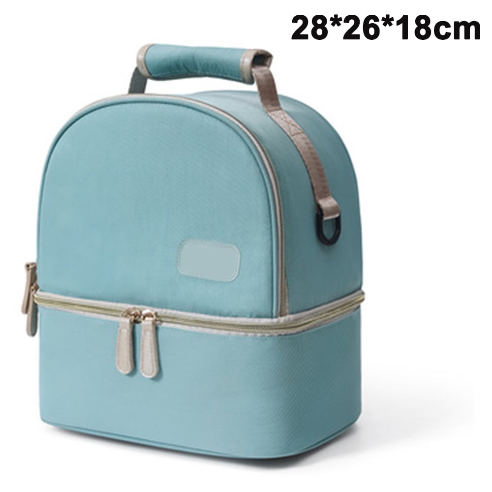 Breastmilk Cooler Bag Double Layer , Nursing Mother Breast Pump Bag Backpack Double-layer back Thickened Breast Milk Fresh-keeping Mommy Bag Single Shoulder Mother and Baby Bag