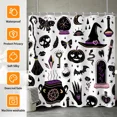 thumbnail image 2 of Tchckioa Black White 36x72 Inch Shower Curtain for Bathroom,Halloween Waterproof Bath Curtain,Hooks Top, 2 of 8