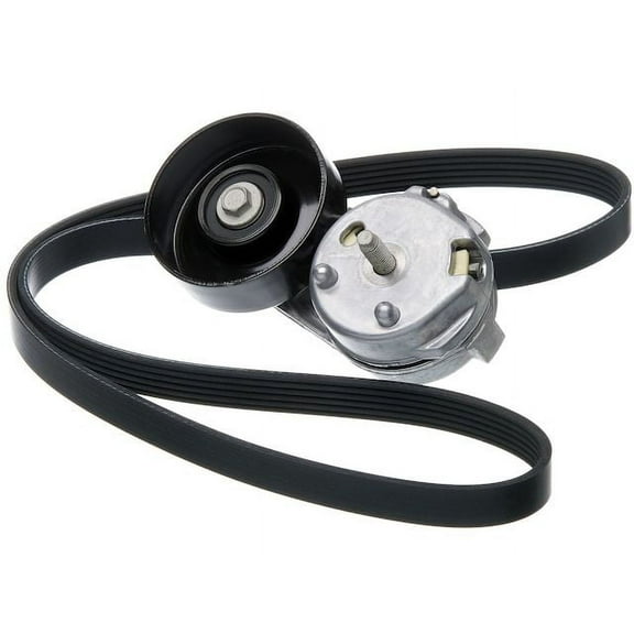 Air Conditioning Serpentine Belt Drive Component Kit - Compatible with 2008 - 2010 Ford F-350 Super Duty 6.4L V8 Diesel 2009