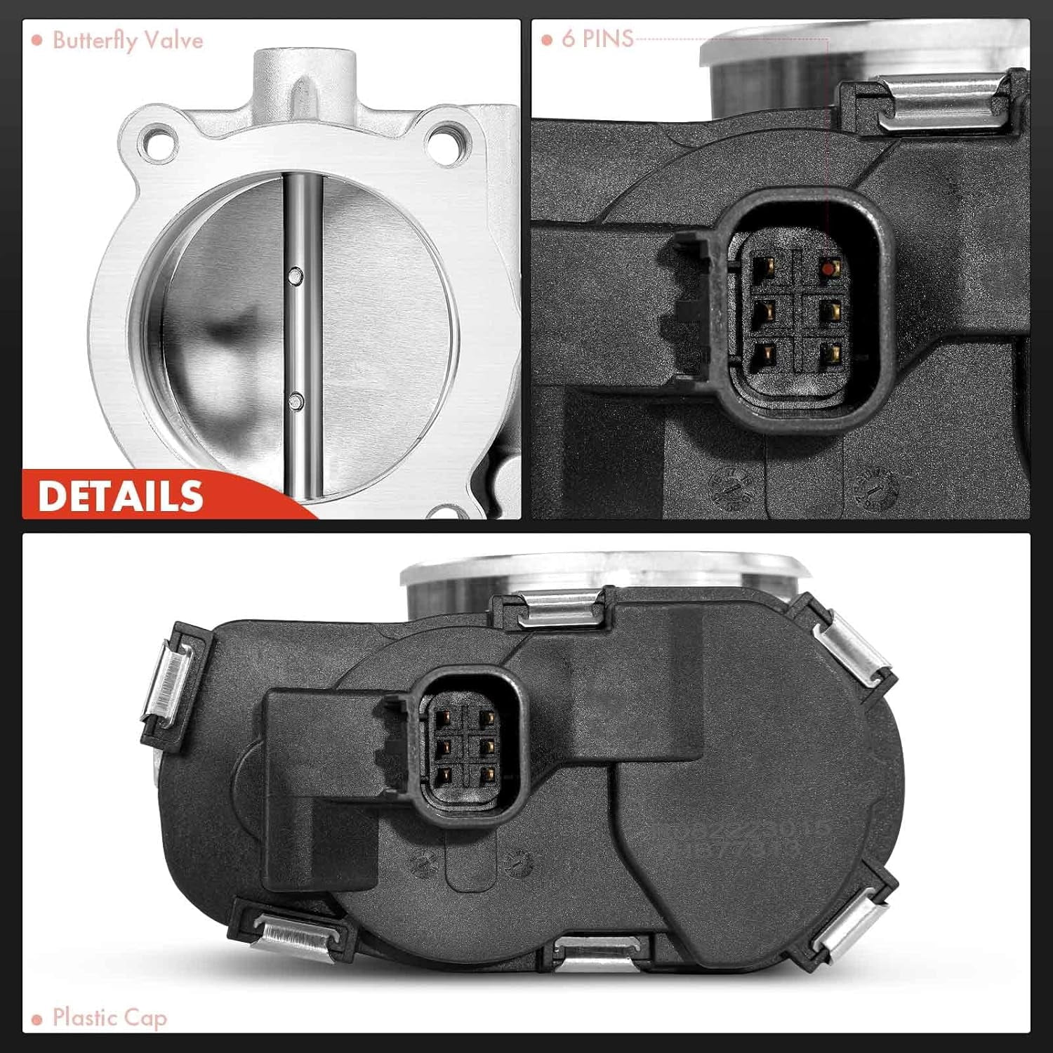 A-Premium Throttle Body Compatible with Chevrolet Express/Silverado 1500 Malibu GMC Savana/Sierra 1500 Pontiac G6 G8 Saturn 3.6L 4.3L Fits select: 2008 ,2011-2013 CHEVROLET SILVERADO C1500